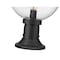 Z-Lite Laurent Outdoor Pier Mounted Fixture, 1-Light, 12 In.W x 17.75 In.H, Black/Clear Seedy 599PHB-553PM-BK - alternate 5